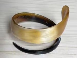 Quality Natural Crafts Buffalo Horn Cuff Bangle Exclusive Design for Girls Women by crescent crafts - Product Image 3