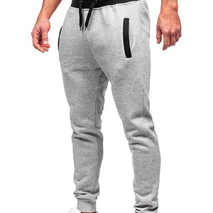 Pantalones de Hombre, Elásticos, Cintura Media, de Algodón, Pantalones Cargo con Bolsillos, Pantalones Deportivos Casuales de Felpa - Product Image 2