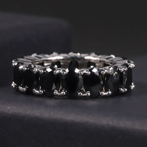 Anillo de cóctel AMBER JEWELS con diseño de hoja moderno, geométrico, con diamante cultivado en laboratorio, estilo hip hop, oro macizo de 14K, engaste de púas, certificado IGI - Product Image 3