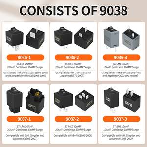 Interruptor de derivación de relé 9038, paquete de 6, para GM, BMW, Audi, Chrysler, herramienta de diagnóstico de bomba de combustible con control robusto y fácil de usar - Product Image 6