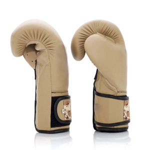 Guantes de Boxeo Tan, Guantes de Entrenamiento de Artes Marciales, Correa de Muñeca Segura, Equipo de Práctica de Combate - Product Image 5