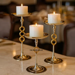 Porte-bougie moderne au design le plus récent pour le salon, porte-bougie en aluminium de dernière génération pour la décoration de mariage - Product Image 5