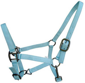 Cabestro de nailon negro con estampado de caballo blanco, equipo ecuestre ajustable, cabezada de cuero para caballo, equipo ecuestre ajustable - Product Image 2