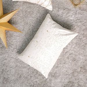 Cuscino Decorativo in Poliestere 100% Avorio con Ricami e Perline, Morbido ed Elegante, 24x16 - Product Image 5