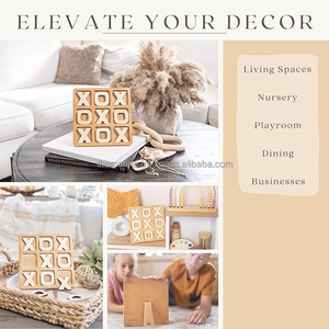 Offre Spéciale en bois Tic Tac Toe jeu en bois naturel Tic Tac Toe Board pour les jeux classiques de deux personnes pour la maison - Product Image 3