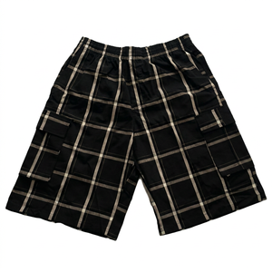 Pantalones Cortos Sólidos para Hombre, Cintura Media, Banda Elástica, Bolsillos, Casuales, Transpirables, de Secado Rápido, Estilo Tejido, 100% Algodón, Ecológicos, Digitales - Product Image 2