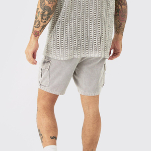 Shorts Casuales Personalizados con Lavado Ácido en Venta, Shorts de Alta Calidad para Hombre con Lavado Ácido - Product Image 2