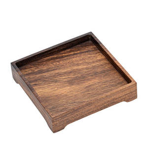 Plateau de service en bois artisanal moderne, bois naturel, pour la présentation des aliments, passe au lave-vaisselle, pour le petit-déjeuner, le thé, le café, les collations, la cuisine - Product Image 4
