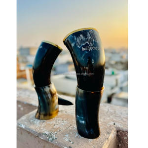 Cuerno para Beber Estilo Vikingo de Cuerno de Búfalo con Soporte de Exhibición - Product Image 2
