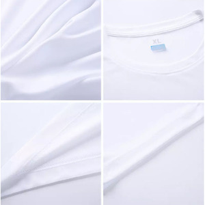 T-shirt de sport blanc personnalisé pour homme, séchage rapide, haute qualité, vêtements classiques AI-TSM-04 - Product Image 4