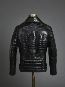 Premium Men's Genuine <b>Leather</b> Motorcycle Biker <b>Jacket</b> Slim Fit Vintage Cowhide <b>Real</b> <b>Leather</b> Coat Men Custom Wholesale Apparel - Product Image 5