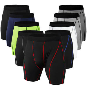 Shorts de compression personnalisés pour hommes, pour le yoga, la gym, en polyester et élasthanne, séchage rapide - Product Image 6