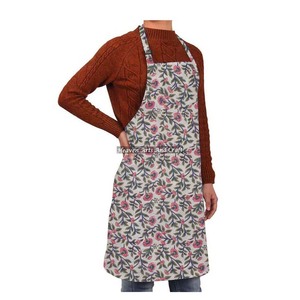 Delantal de cocina de trabajo de lona de diseño personalizado con bolsillo en todo el negocio de impresión completa publicidad regalo promocional delantales Cocina - Product Image 5