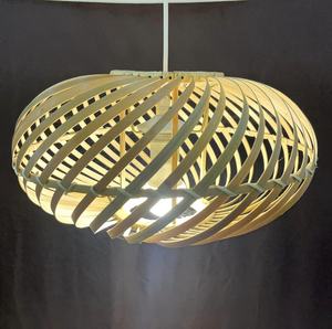 High Quality Natural Bamboo Ceiling Light Fixture Handmade Wicker Lampshade Pendant with <b>Storage</b> <b>Basket</b> <b>Hanging</b> Style - Product Image 1