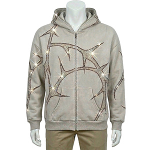 Sweat à Capuche Premium Scintillant à Prix de Gros - Sweat à Capuche Personnalisé Streetwear Urbain Hiver Décontracté Marque Tendance - Product Image 1