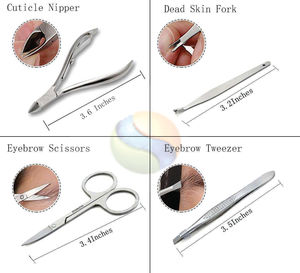 Ensemble de manucure et pédicure de luxe, personnalisable, outils à ongles en acier inoxydable de haute qualité - Product Image 5