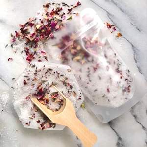 Cristaux de sel de l'Himalaya à la lavande naturelle de qualité supérieure, sculptés avec de l'huile parfumée, relaxation profonde, soin apaisant pour le corps, soin spa - Product Image 5