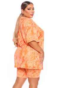 Conjunto de Verano para Mujer, Cómodo, Ligero, Tie Dye, Corte Holgado, Tela Suave, Secado Rápido y Transpirable - Product Image 6