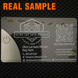 Cartes de visite personnalisées avec logo, magnétiques, transparentes en acrylique, imprimées UV, avec lumière LED, code NFC et QR, fabrication OEM, vente en gros, faible MOQ - Product Image 2