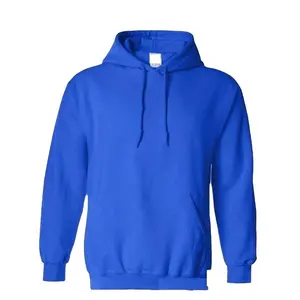 Sudadera con capucha con logo personalizado para hombre, prenda deportiva masculina con forro polar grueso y liso, diseño juvenil, venta al por mayor