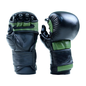 ถุงมือ MMA สำหรับฝึกซ้อมแบบเปิดฝ่ามือ สำหรับผู้ชาย เหมาะสำหรับการฝึกซ้อมกราปลิง คิกบ็อกซิ่ง มวยไทย ป้องกันตัว และการฝึกซ้อมกับกระสอบทราย - Product Image 6