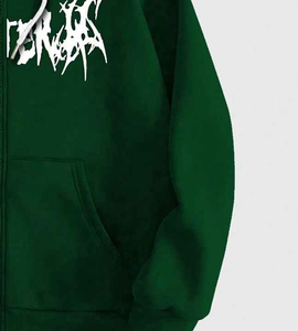 Sudadera con Capucha Extra Grande para Hombre, Estilo Hip Hop, con Logotipo Personalizado Serigrafiado en la Parte Delantera, 350 g/m², de Poliéster/Algodón Ecológico, para Invierno - Product Image 6