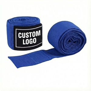 Vendas de boxeo profesionales personalizadas OEM, elásticas de algodón, con soporte para muñeca, para entrenamiento de MMA, Muay Thai y Kickboxing. - Product Image 3