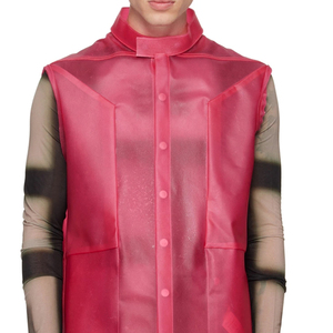 Gilet en cuir pour homme, coupe-vent, respirant, avec fermeture éclair, nouvelle mode, vente chaude, service OEM, vente en gros - Product Image 5
