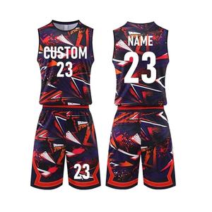 Maillots de basket-ball personnalisés réversibles, respirants et antibactériens, grande taille, vierges, sublimés, dernières nouveautés, vente en gros - Product Image 1