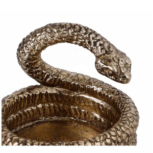 เชิงเทียนรูปงูสีทองขายดี ชุด 2 ชิ้น ขาตั้งโลหะตกแต่งสำหรับเทียนทีไลท์ เทียนโวทีฟโลหะ - Product Image 2