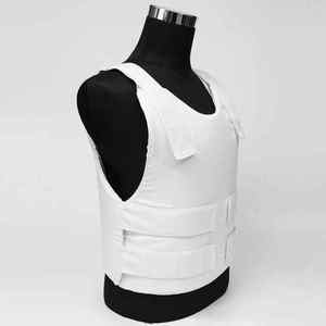 Premium Weiße Stichschutzweste mit Verstellbaren Schultergurten, Sicherheitstraining, Klettverschluss, Schutzkleidung für die Arbeit - Product Image 5