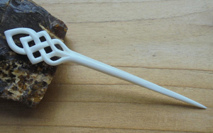 กิ๊บติดผมทำมือจากกระดูกควายคุณภาพสูง 100% สำหรับผู้หญิง ผมยาว  กิ๊บติดผม  อุปกรณ์เสริมผม  งานฝีมือธรรมชาติ - Product Image 3