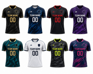 ผู้ผลิตเสื้อฟุตบอลทีมเยือนแบบ OEM ODM รับผลิตตามสั่ง เสื้อฟุตบอลซับลิเมชั่น แห้งเร็ว ระบายอากาศได้ดี ชุดยูนิฟอร์มผู้ใหญ่ แขนสั้น - Product Image 5