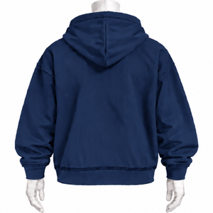 <b>Navy</b> Blue Bouquet Flowers Pullover Hoodie Colorful Floral Graphic Oversized Sweatshirt Kangaroo Pocket Casual Streetwear <b>Top</b> - Product Image 2