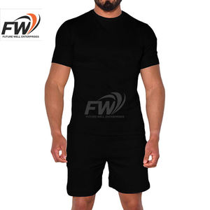 Conjuntos de Camisetas de Verano para Hombre 100% Algodón con Logotipo Personalizado, Conjuntos Cortos Casuales de Secado Rápido, Modernos y Personalizables - Product Image 5