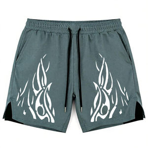 Pantalones Cortos Deportivos de Verano para Hombre, Tejidos, Transpirables, Ecológicos, de Secado Rápido, 2 en 1, Hasta la Rodilla, con Cierre de Cordón, para Gimnasio y Running - Product Image 6
