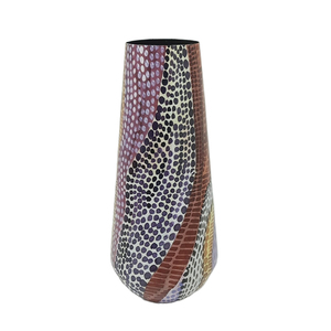Lot de 2 pots ronds en fer émaillé, nouveau style, extra petits, aspect moderne, pour jardin, maison et décorations extérieures, faits à la main - Product Image 1