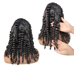 Wholesale 100% Vietnamese Remy Human Hair Curly <b>Wig</b> Machine Double Weft All Colors Perm-Friendly Double Drawn Ends - Product Image 3