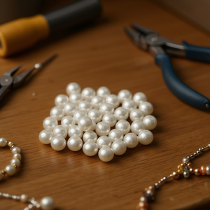 Perle di ilan da 6 mm, 20 g per la creazione di gioielli - Product Image 3