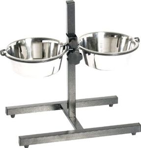 Metal Dog <b>Feeder</b> With Iron Stand Durable Elevated Feeding Station With Removable Stainless Steel Bowls - Product Image 6