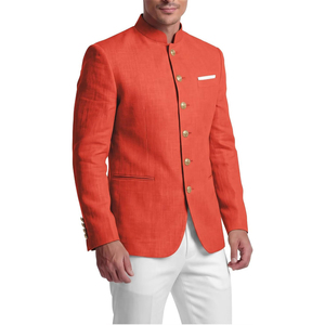 Veste traditionnelle alpine bavaroise pour homme, style Janker, col montant, simple boutonnage, idéale pour mariage, festival, tenue formelle - Product Image 6