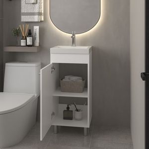 Lavabo Blanco para Baño Waterford, Elegante y con Estilo - Product Image 5