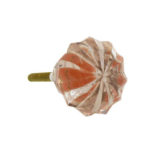 Bouton de meuble décoratif bohème en céramique à motif floral et pois, fait main, écologique, pour cuisine et mobilier de maison - Product Image 1