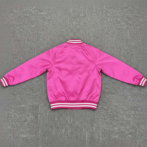 Chaqueta Universitaria Estilo Letterman de Satén para Hombre y Mujer, Ropa de Invierno, Chaqueta Bomber de Poliéster con Dobladillo y Puños Acanalados - Product Image 5