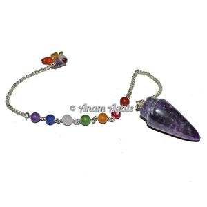 Proveedor de ágata tallada, péndulos en forma de lágrima, amatista, péndulos de calidad premium, collar hecho a mano - Product Image 3