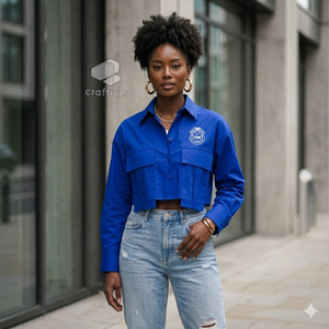 Chemise de bureau formelle pour femmes Zeta Phi Beta, chemise de travail professionnelle à boutons brodés pour les réunions d'affaires et les tenues de bureau - Product Image 5