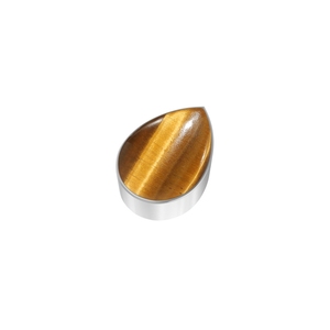 Premium Silver Plated Classic 925 Sterling Silver Adjustable Slider Butterfly Tiger Eye Mix Shapes Spring <b>Lock</b> <b>Cable</b> Chain Bezel - Product Image 4