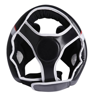 Breathable Leather Boxing <b>Head</b> Guard for Martial Arts Sparring <b>Training</b>-Adjustable Unisex Protection - Product Image 6