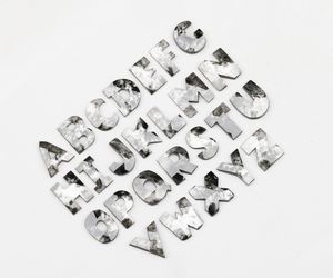 Diamantes de laboratorio con corte excelente de sal y pimienta, letras del alfabeto A-Z, corte único, color E, F, claridad VVS-VS, ideales para joyería. ¡Gran venta! - Product Image 3