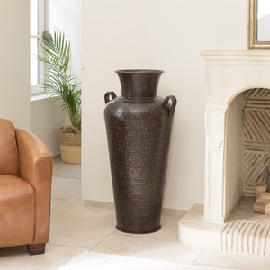 Jarrón de suelo de bronce hecho a mano, diseño tradicional, 85.5cm de altura, Ø40cm, favorito para exportación - Product Image 3